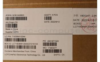 Lenovo 5CB1H43603 Tastatur inkl. Topcase deutsch L82RJ NFP AB