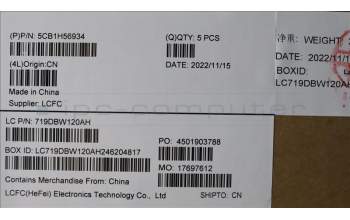 Lenovo 5CB1H56934 Tastatur inkl. Topcase ASM_ITA L82RJ NFP AG