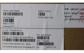Lenovo 5CB1H56951 C-Cover with keyboard,Nordic,Non_Fingerprint