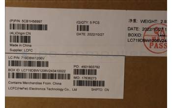 Lenovo 5CB1H56997 Tastatur inkl. Topcase ASM_ITA L82RJ NFP MB
