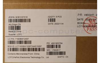 Lenovo 5CB1H57018 Tastatur inkl. Topcase schweiz L82RJ NFP MB