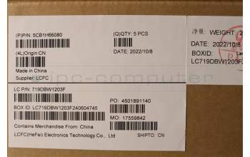 Lenovo 5CB1H66080 C-Abdeckung mit Tastatur, Französisch, Nebelblau, Hintergrundbeleuchtung, Ohne_Fingerabdruckscanner