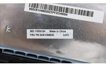 Lenovo 5CB1H68020 Tastatur inkl. Topcase ASM_UK L82RJ NFP MB BL