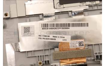 Lenovo 5CB1H68426 C-Cover with keyboard,English,Cloud Grey