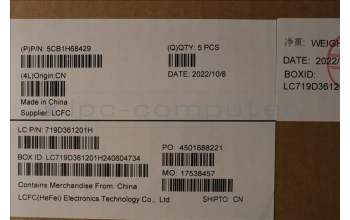 Lenovo 5CB1H68429 Tastatur inkl. Topcase ASM_UK L82RD CG WH