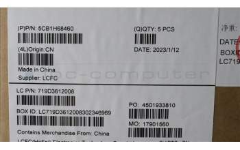 Lenovo 5CB1H68460 Tastatur inkl. Topcase ASM_FRA/ENG L82RD SGRGB