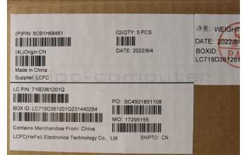 Lenovo 5CB1H68461 Tastatur inkl. Topcase ASM_UK L82RD SG RGB