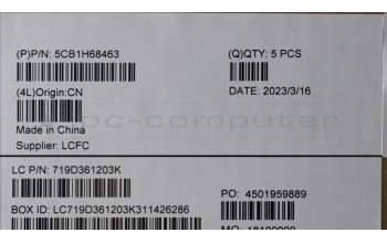 Lenovo 5CB1H68463 Tastatur inkl. Topcase ASM_FRA L82RD SG RGB