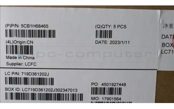 Lenovo 5CB1H68465 C-Abdeckung mit Tastatur, Deutsch, sturmgrau, RGB-Hintergrundbel.