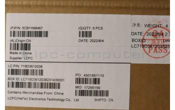 Lenovo 5CB1H68467 Tastatur inkl. Topcase ASM_HBW L82RD SG RGB