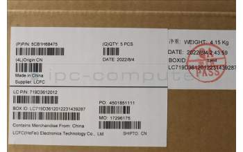 Lenovo 5CB1H68475 Tastatur inkl. Topcase ASM_NORDIC L82RD SG RGB