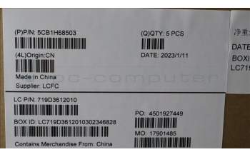 Lenovo 5CB1H68503 Tastatur inkl. Topcase ASM_ITA L82RD SG WH