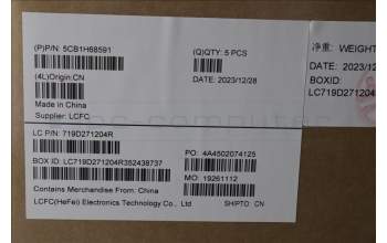 Lenovo 5CB1H68591 Tastatur inkl. Topcase ASM_FRA L82R3 CG_FP