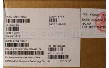 Lenovo 5CB1H70343 Tastatur inkl. Topcase ASM_ENG L82R3 SA_NFP