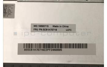 Lenovo 5CB1H70719 C-Cover with keyboard, Russian, Cloud Grey, Non-Backlight, Non-Fingerprint, US