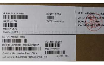 Lenovo 5CB1H70817 Tastatur inkl. Topcase ASM_JPN L82SV CG