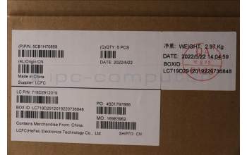 Lenovo 5CB1H70859 Tastatur inkl. Topcase ASM_THAI L82SV SG