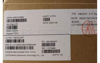 Lenovo 5CB1H70902 Tastatur inkl. Topcase ASM_CZE/SLKL82RGSGW/RGB