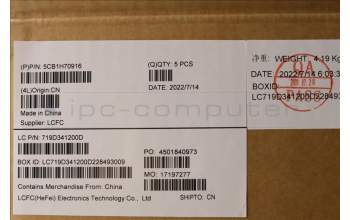 Lenovo 5CB1H70916 Tastatur inkl. Topcase ASM_KOR L82RG SG W/RGB