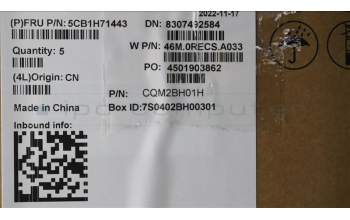 Lenovo 5CB1H71443 Tastatur inkl. Topcase ASM_BEL W 82R9 SG BL