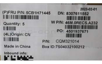 Lenovo 5CB1H71445 Tastatur inkl. Topcase ASM_SLV W 82R9 SG BL