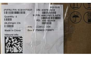 Lenovo 5CB1H71537 Tastatur inkl. Topcase spanisch W 82R9 CG BL