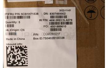 Lenovo 5CB1H71538 Tastatur inkl. Topcase ASM_TUR W 82R9 CG BL