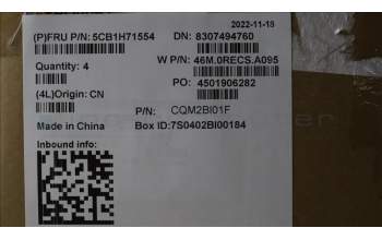 Lenovo 5CB1H71554 Tastatur inkl. Topcase ASM_NORDIC W 82R9 CG BL