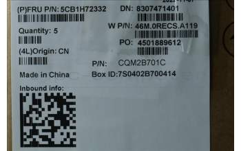 Lenovo 5CB1H72332 Tastatur inkl. Topcase deutsch W 82R9 CG