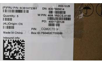 Lenovo 5CB1H72361 Tastatur inkl. Topcase ASM_TC W 82R9 SB BL