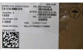 Lenovo 5CB1H72363 Tastatur inkl. Topcase ASM_FRA W 82R9 SB BL