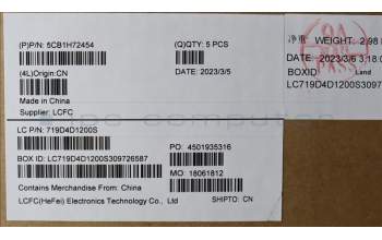 Lenovo 5CB1H72454 Tastatur inkl. Topcase deutsch L82RM AB_FP_BL