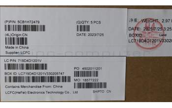 Lenovo 5CB1H72479 Tastatur inkl. Topcase spanisch L82RM AB_NFP