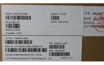 Lenovo 5CB1H72496 Tastatur inkl. Topcase ASM_BEL L82RM AB_NFP