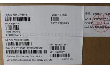 Lenovo 5CB1H72633 Tastatur inkl. Topcase spanisch L82RM AB_NFP_BL