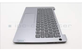 Lenovo 5CB1H72665 C-Abdeckung mit Tastatur, Englisch (US, Euro), arktisgrau, Fingerabdruckleser