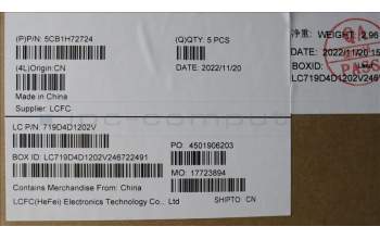 Lenovo 5CB1H72724 Tastatur inkl. Topcase ASM_BEL L82RM AG_NFP