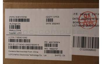 Lenovo 5CB1H72740 Tastatur inkl. Topcase ASM_ENG L82RM AG_NFP_BL