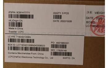 Lenovo 5CB1H77771 Tastatur inkl. Topcase ASM_TC L82RM MB_FP_BL