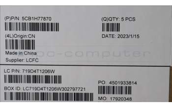 Lenovo 5CB1H77870 Tastatur inkl. Topcase ASM_ITA L82RK FP AB BL