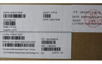 Lenovo 5CB1H77878 Tastatur inkl. Topcase spanisch L82RK FP AB BL