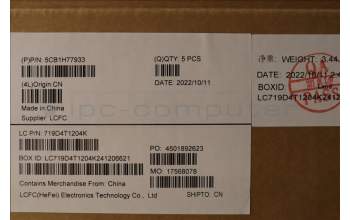 Lenovo 5CB1H77933 Tastatur inkl. Topcase ASM_ITA L82RK FP AG BL