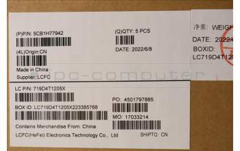 Lenovo 5CB1H77942 Tastatur inkl. Topcase schweiz L82RK FP AG BL