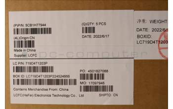 Lenovo 5CB1H77944 Tastatur inkl. Topcase ASM_THAI L82RK FP AG BL