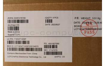 Lenovo 5CB1H78159 Tastatur inkl. Topcase ASM_SLV L82RK FP MB BL