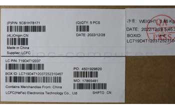 Lenovo 5CB1H78171 Tastatur inkl. Topcase spanisch L82RK FP MB N