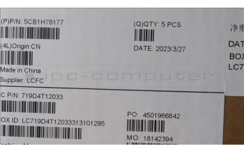 Lenovo 5CB1H78177 Tastatur inkl. Topcase ASM_KOR L82RK FP MB N