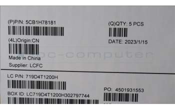 Lenovo 5CB1H78181 Tastatur inkl. Topcase deutsch L82RK FP MB N