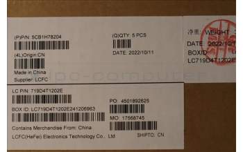 Lenovo 5CB1H78204 Tastatur inkl. Topcase ASM_ENG L82RK NFP AB BL