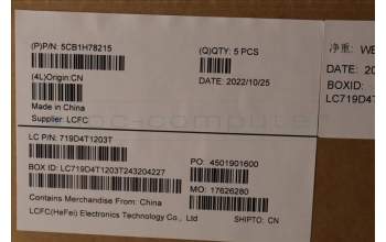 Lenovo 5CB1H78215 Tastatur inkl. Topcase ASM_ITA L82RK NFP AB BL